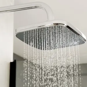 Triton Gloss Silver effect Thermostatic Electric Shower, 9kW