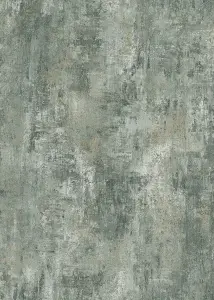 Muriva Jade Green Texture Distressed metallic effect Patterned Wallpaper