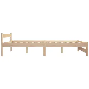 Berkfield Bed Frame Solid Pine Wood 160x200 cm