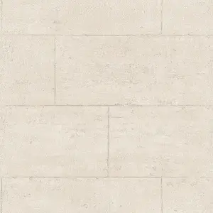 Galerie Global Fusion Beige Concrete Block Smooth Wallpaper