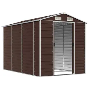 Brumit Garden Shed 191x300x198 cm Galvanised Steel Brown