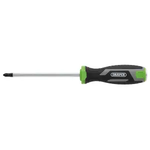 Draper Pound Thru Pozi Soft Grip Screwdriver, PZ2 x 125mm 13452