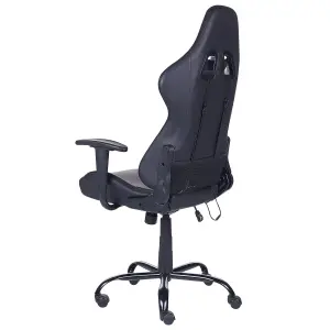 Gaming Chair Faux Leather Black GLEAM