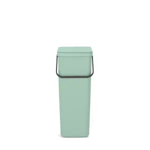 Brabantia Sort & Go Tall Jade Green Plastic Recycling bin - 40L Freestanding