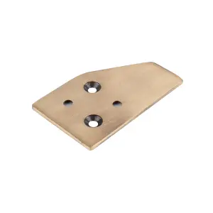 Sash Heritage Spare Striker Plate for Sash stops - 48mm x 28mm - Antique Brass