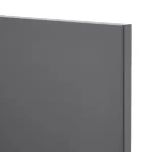 GoodHome Stevia Gloss anthracite Slab Tall larder Cabinet door (W)300mm (H)1467mm (T)18mm