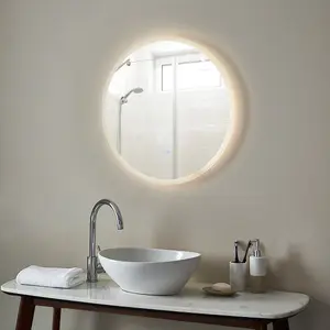 Luminosa EclIPse CCT IP44 14.5W Illuminated Bathroom Mirror Mirrored Glass