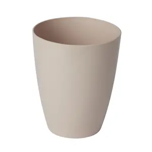 GoodHome Peach whip Plastic Plant pot (Dia) 13.1cm, (H)16cm, 1.5L