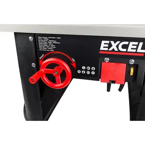 Excel Table Router Cutter 240V/1500W Black with 1/2in Shank TCT Router Cutter Bit 12 Piece Set