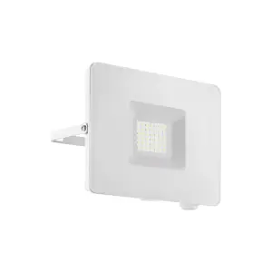 IP65 Outdoor Wall Flood Light White Adjustable 30W Built in LED Porch Lamp