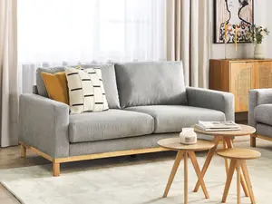 2 Seater Fabric Sofa Grey SIGGARD