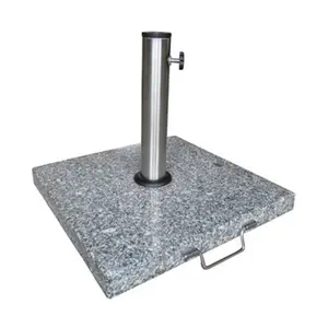 Belle 30kg Square Granite Parasol Base - With Handle & Wheels