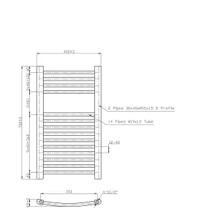 Rinse Bathrooms Curved Electric Heated Towel Rail Pre-filled Thermostatic Bathroom Towel Radiator Chrome 700x400mm 150W