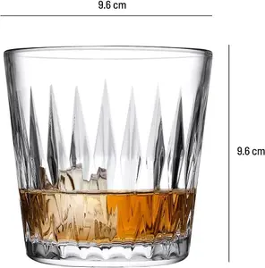 Queensway Home & Dining 300ml Whiskey Drinking Glasses Water Juice Tumblers Set of 6