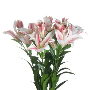 UK Homeliving Artificial Stargazer Lily