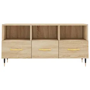 Berkfield TV Cabinet Sonoma Oak 102x36x50 cm Engineered Wood