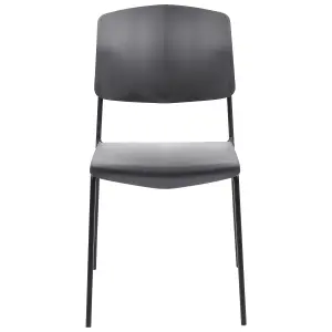 Set of 4 Dining Chairs ASTORIA Black