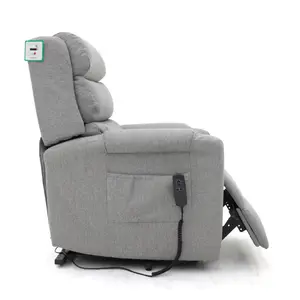 Burton Rise and Recline Armchair Electric Dual Motor Grey