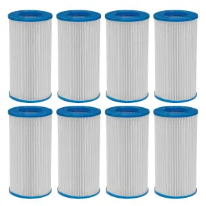 Dellonda Swimming Pool Filter Cartridge, Pack of 8