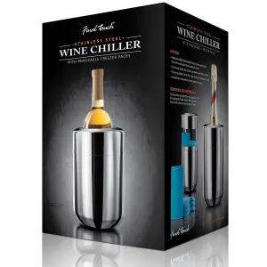 Original Products Final Touch Steel Bottle Chiller with Freezer Packs