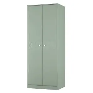 San Jose Ready assembled Contemporary Green Tall Double Wardrobe (H)1960mm (W)740mm (D)520mm