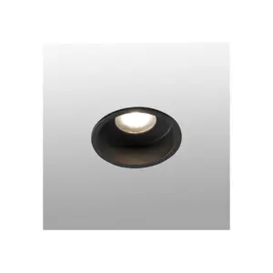 Luminosa Hyde Black round Recessed Downlight IP44, GU10