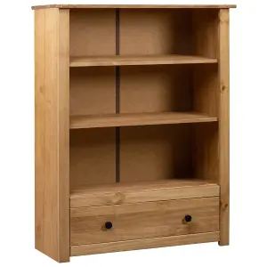 Berkfield Bookcase 80x35x110 cm Solid Pine Wood Panama Range