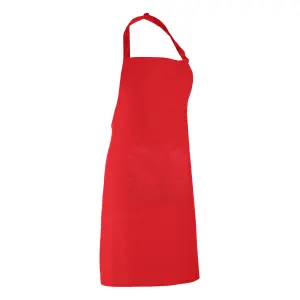 Premier Ladies/Womens Colours Bip Apron With Pocket / Workwear (Pack of 2)