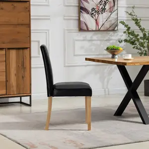 Maiolo Vegan Leather Dining Chairs - Set of 2