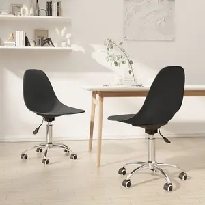 Berkfield Swivel Dining Chairs 2 pcs Light Grey PP