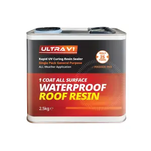 Ultra V1 Multi-Surface Waterproof Roof Sealer Resin Paint - 2.5kg