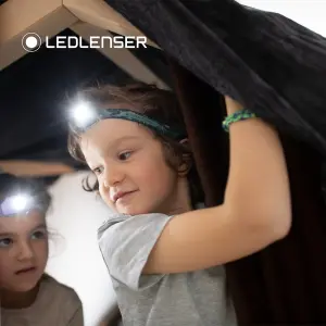 Ledlenser KidLED4R Rechargeable 40 Lumen Safe Robust RGB Light LED Head Torch for Camping and Night Time Fun