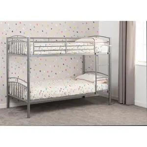 Domenica Single Bunk Bed Silver