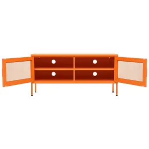 vidaXL TV Cabinet Orange 105x35x50 cm Steel