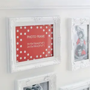 Maison by Premier White Contemporary 6 Photo Frame