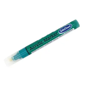 Acrylic Paint Marker Pen Permanent for Stone Leather Fabric Plastic (Green)