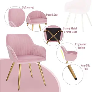 Pelham Upholstered Chair Pink