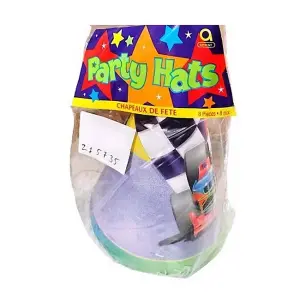 Amscan Party Hats (Pack of 8) Grey (One Size)