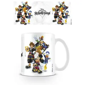 Kingdom Hearts Group Mug White/Yellow/Black (One Size)