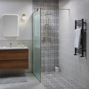 GoodHome Owens Gold effect Thermostatic Multi head shower