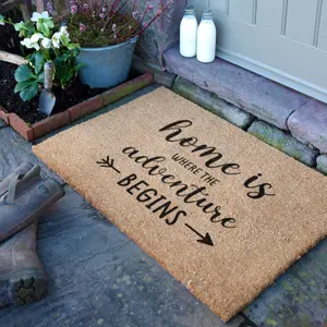 Home Is Where The Adventure Begins Doormat (90 x 60cm)