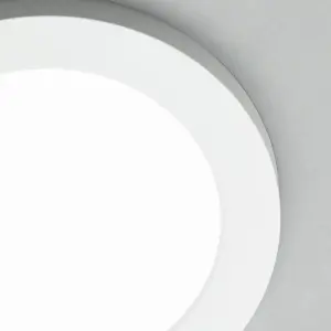 Litecraft Darly White 12 Watt LED Bathroom Ceiling Light