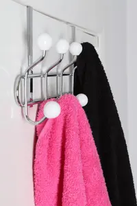 Essentials by Premier Over Door White Ceramic Balls Hanger