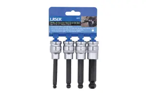 Laser Tools 8601 4pc Difficult Access Ball End Hex Bit Socket Set