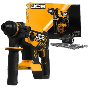 JCB 18BLRH-B 18V Brushless SDS Rotary Hammer Drill 3 Function + Chuck + Bits