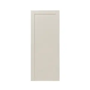 GoodHome Verbena Painted natural ash Matt cashmere Shaker Tall larder Cabinet door (W)600mm (H)1467mm (T)20mm