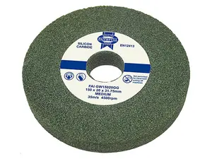 Faithfull 150mm General Purpose Green Grit Grinding Wheel for Bench Grinders