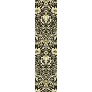 William Morris 127305 Mustard Bullerswood Runner Rug For Hallway - Long 67x230cm