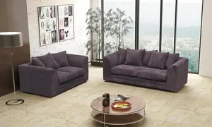 Furniture Stop - Logan 3 + 2 Seater Sofa Set Fabric Jumbo Cord