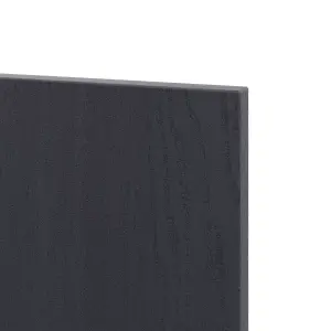 Alpinia Matt midnight navy wood effect Tall End panel (H)900mm (W)320mm